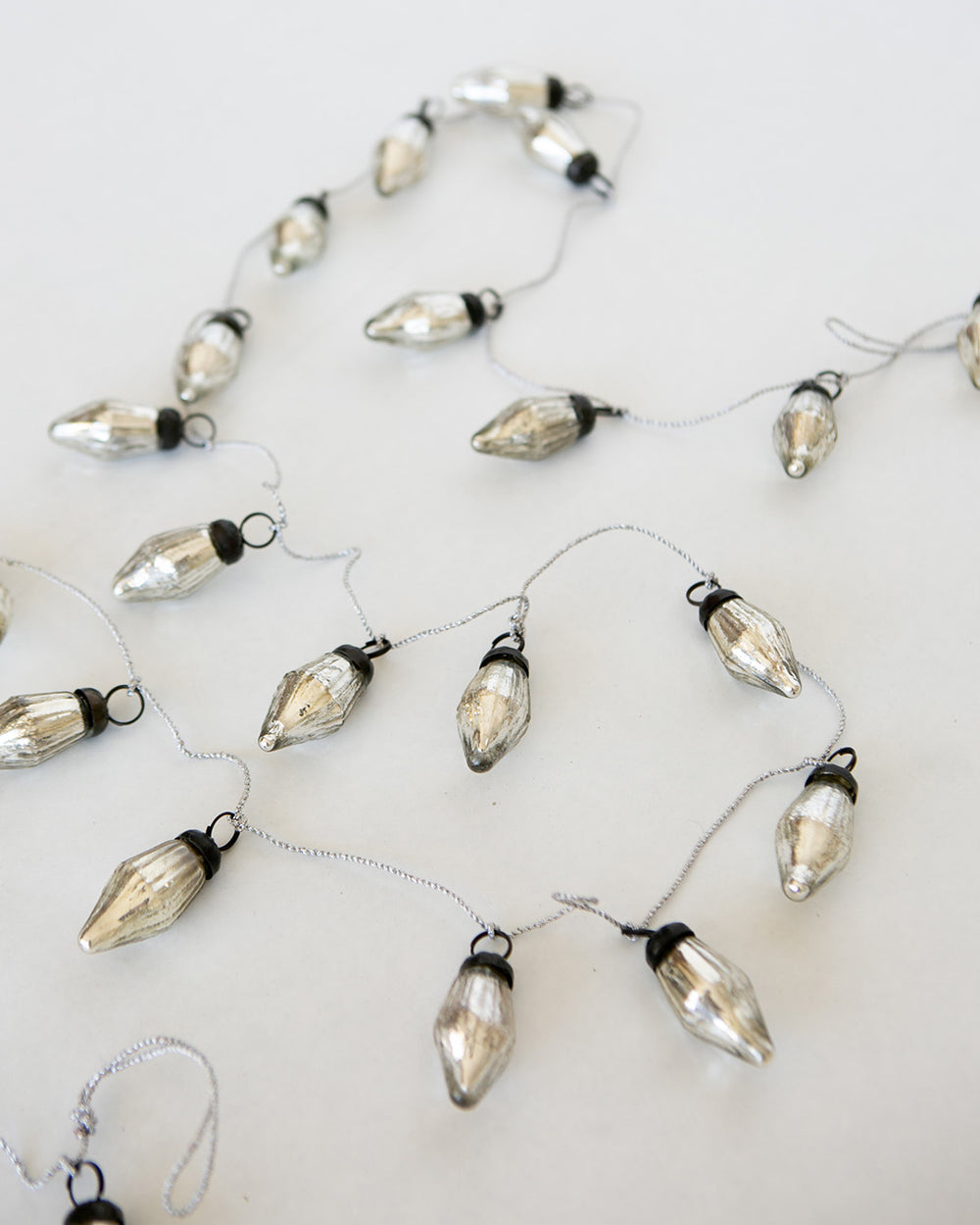Mercury Glass Silver Garland