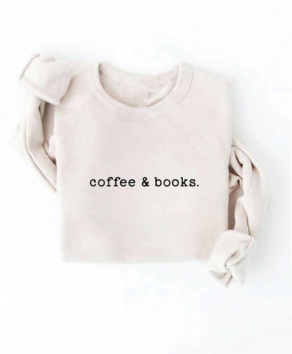 Coffee & Books Soft Fleece Crewneck Sweatshirt