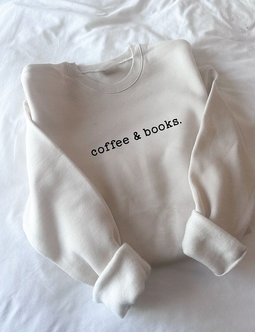 Coffee & Books Soft Fleece Crewneck Sweatshirt