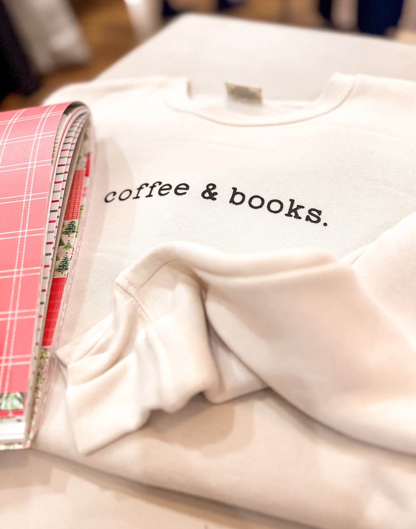 Coffee & Books Soft Fleece Crewneck Sweatshirt