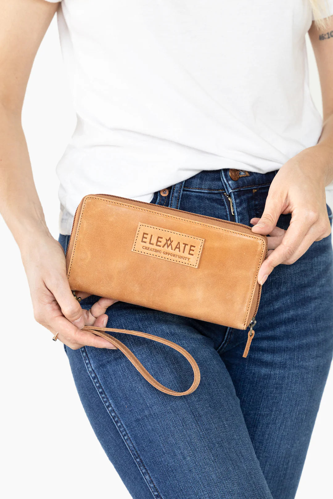 Elevate Genuine Leather Zipper Wallet
