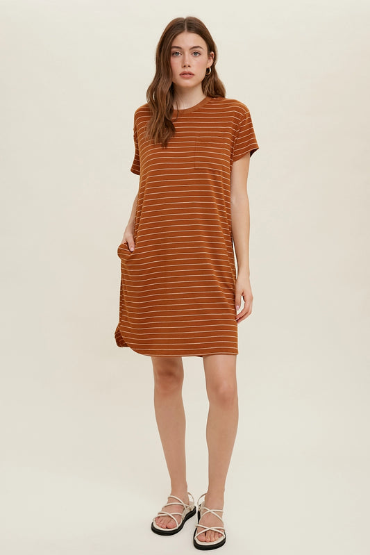 Doniphan Striped T-Shirt Dress