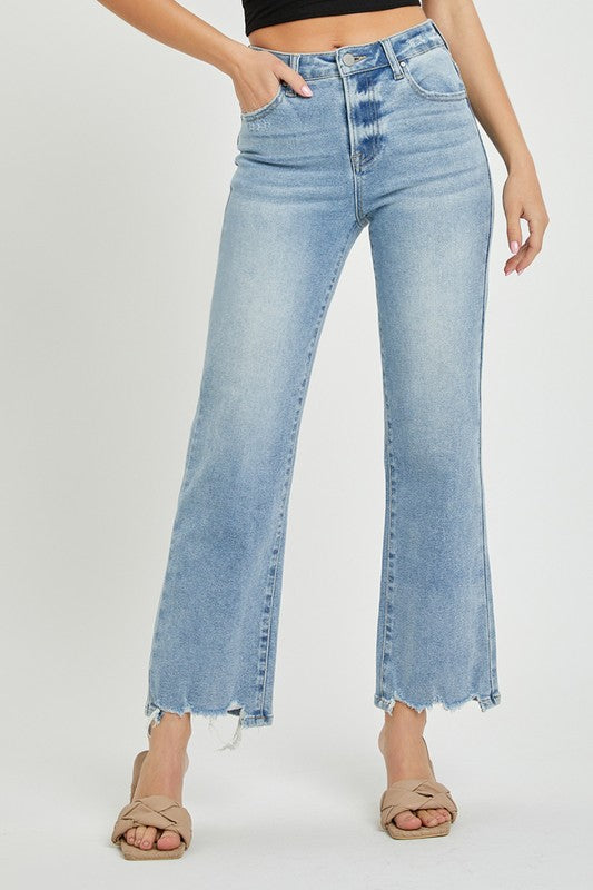 Arlisa Light Wash Straight Leg Denim