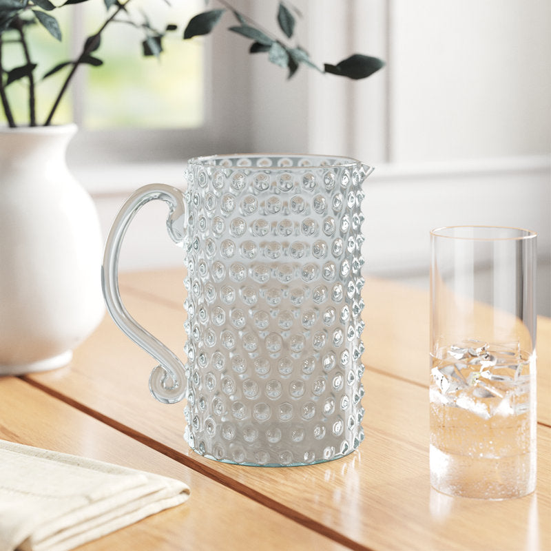 Hobnail Glass Pitcher