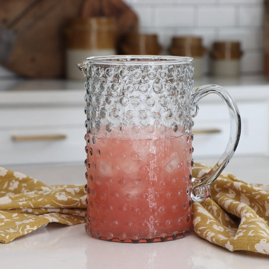 Hobnail Glass Pitcher