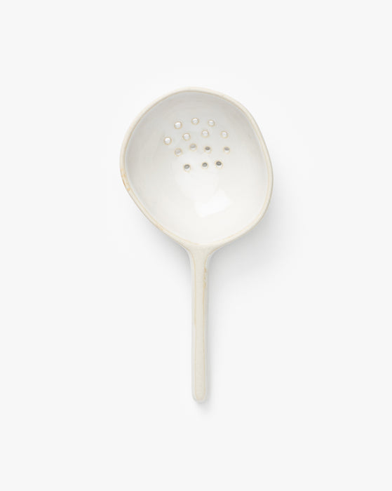 Stoneware Strainer Spoon, Reactive Glaze • 2 Sizes