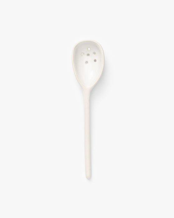 Stoneware Strainer Spoon, Reactive Glaze • 2 Sizes