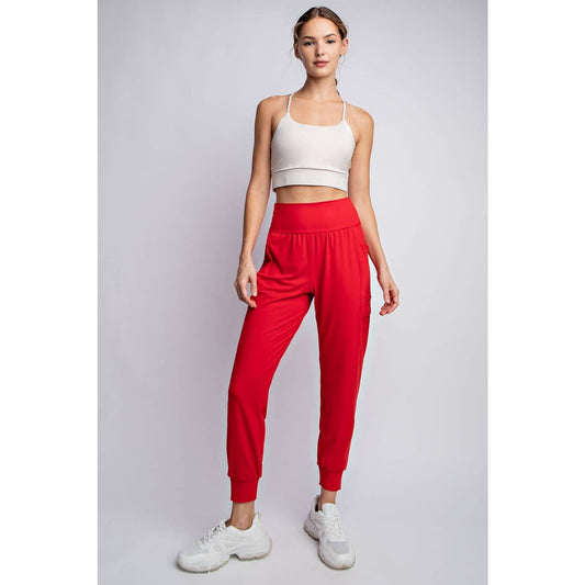 Butter Soft Joggers - True Red