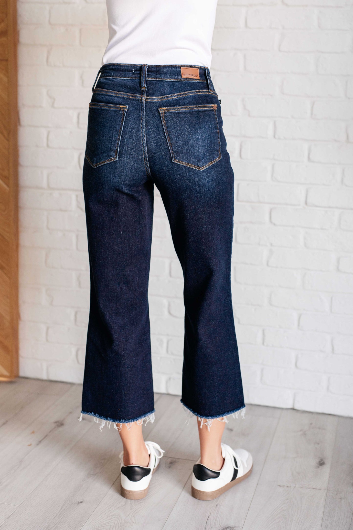 Madeline High Rise Cropped Wide Leg Jeans • Judy Blue