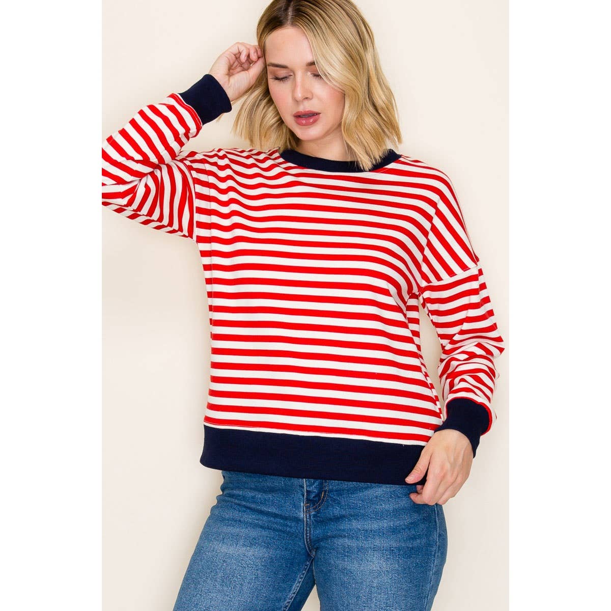 STRIPED SWEATSHIRT