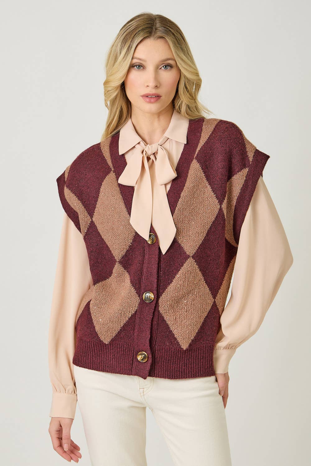 61140 Argyle Sweater Vest