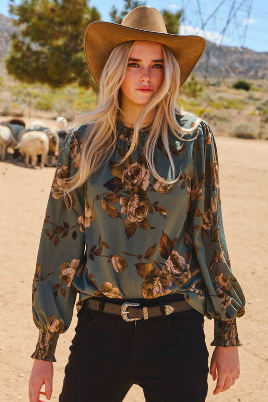 Kara Floral Printed Blouse