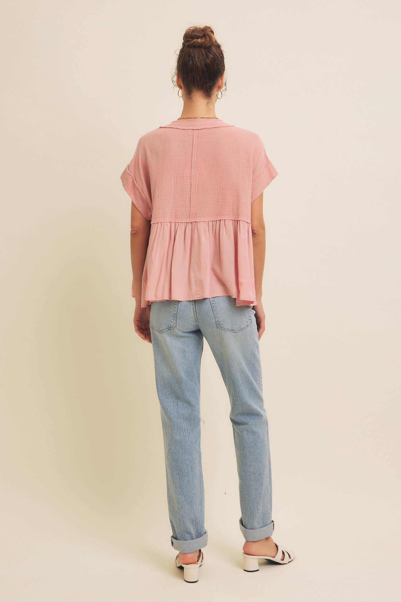 Ruffle Hem Blouse