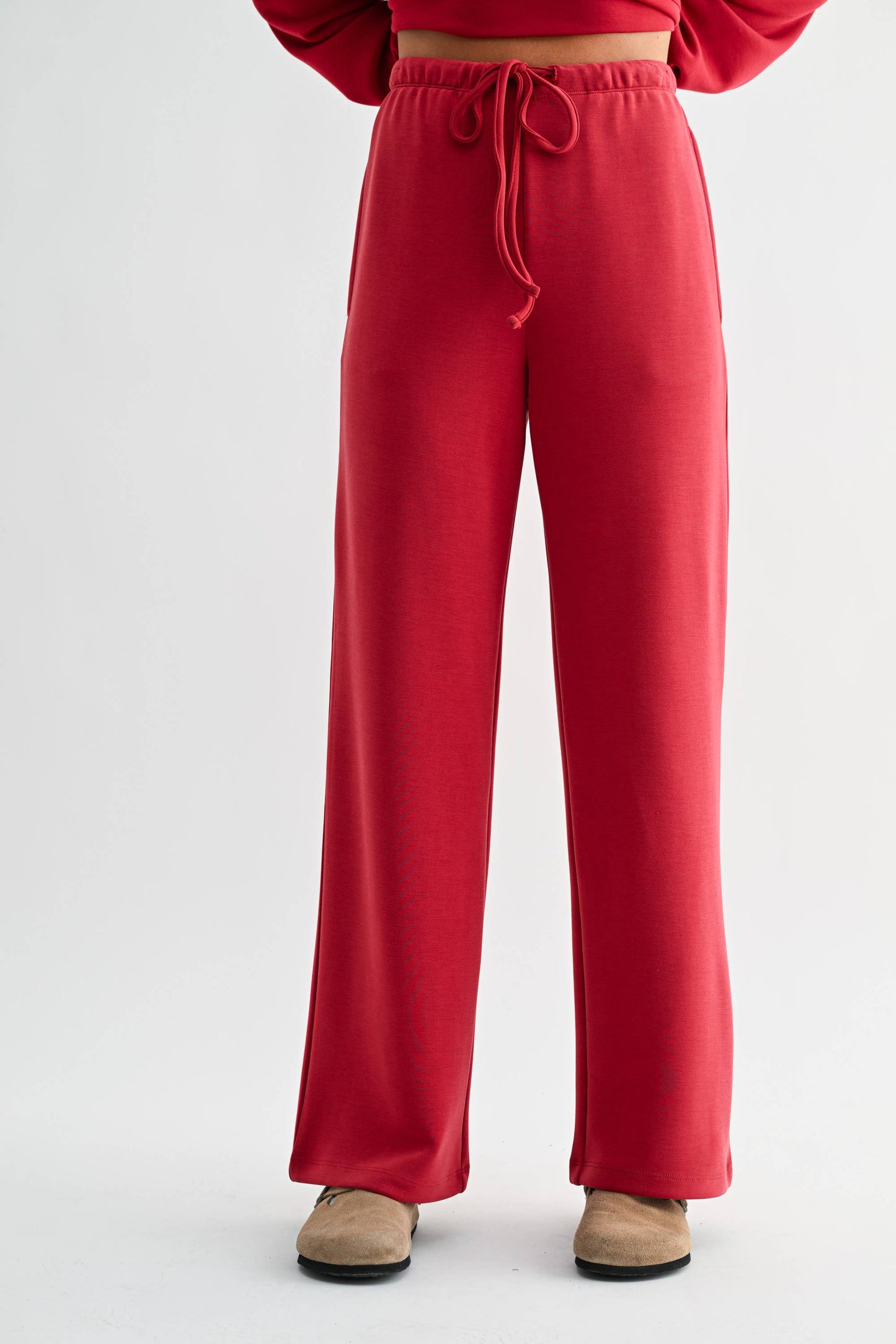 Simple Scuba Wide-Leg Pant