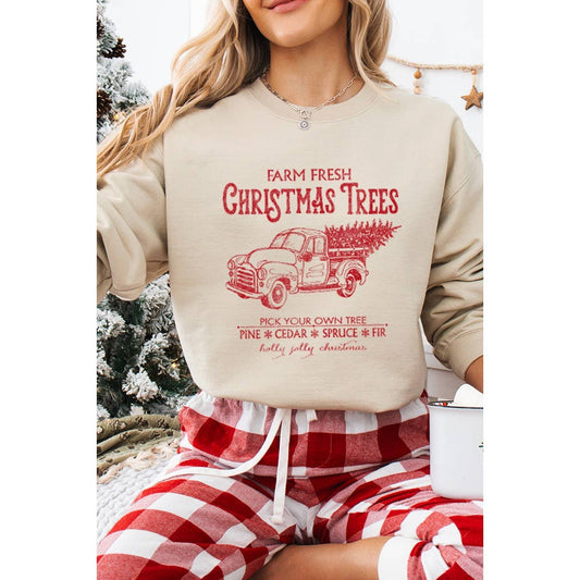 Farm Fresh Christmas Trees Sweatshirt