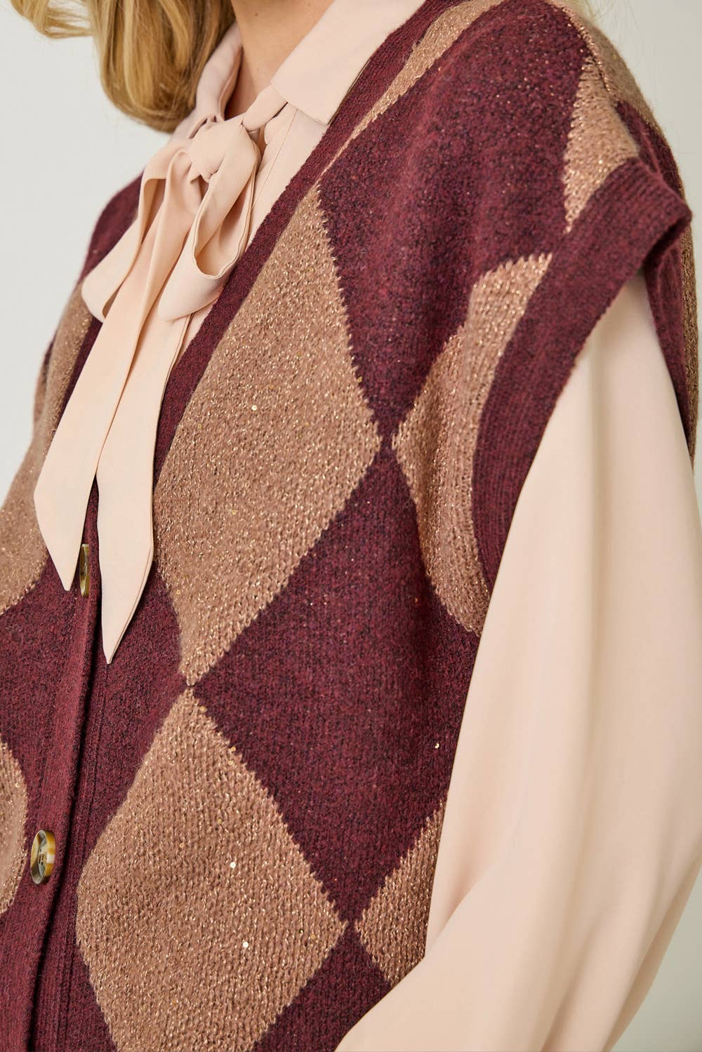 61140 Argyle Sweater Vest