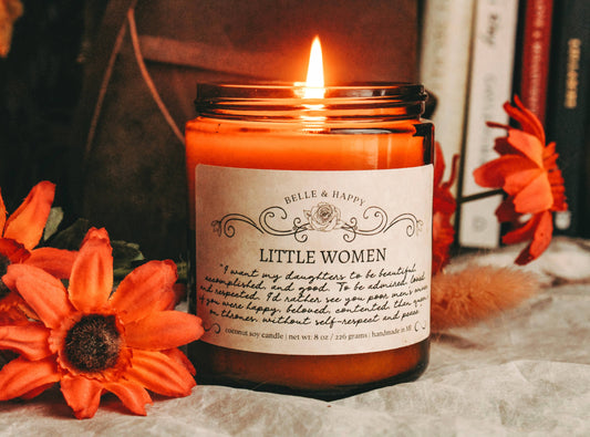 Little Women - Floral Scented Candle Bookish