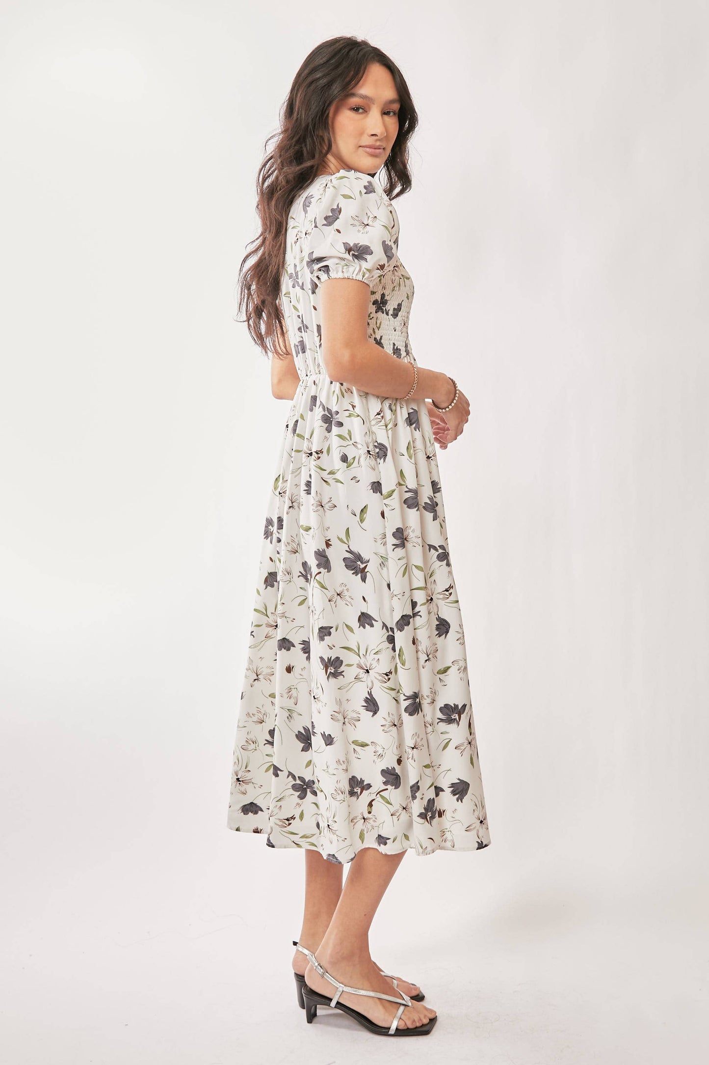 Sasha Floral Midi Dress