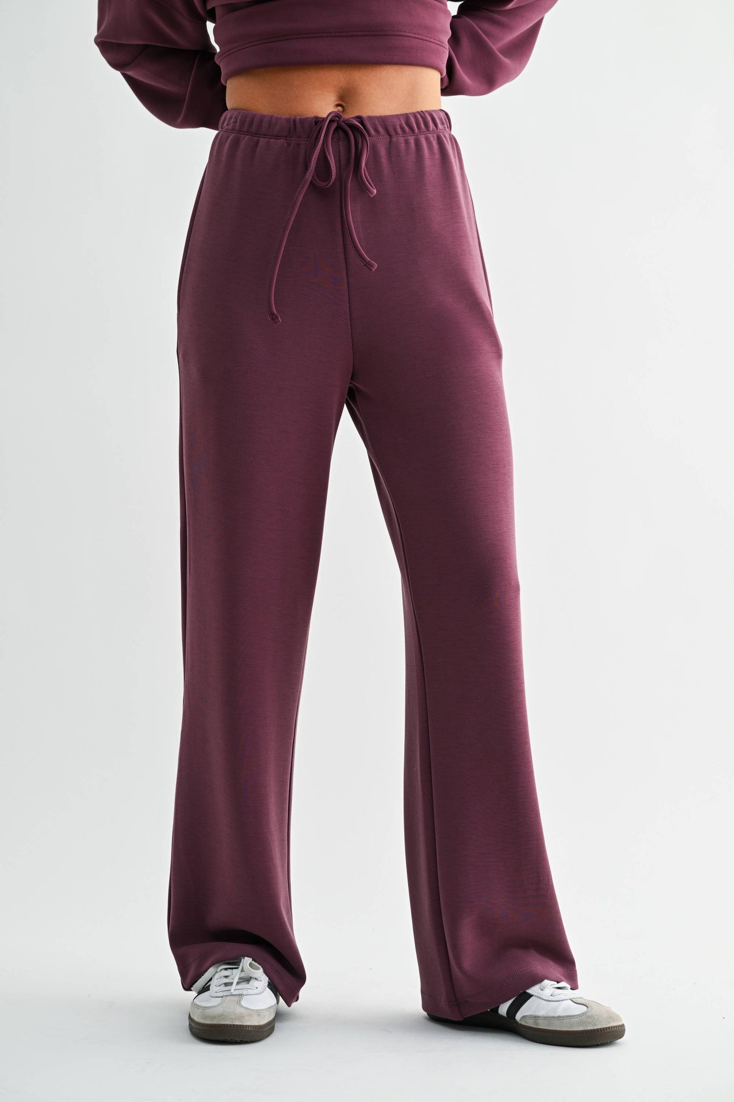 Simple Scuba Wide-Leg Pant