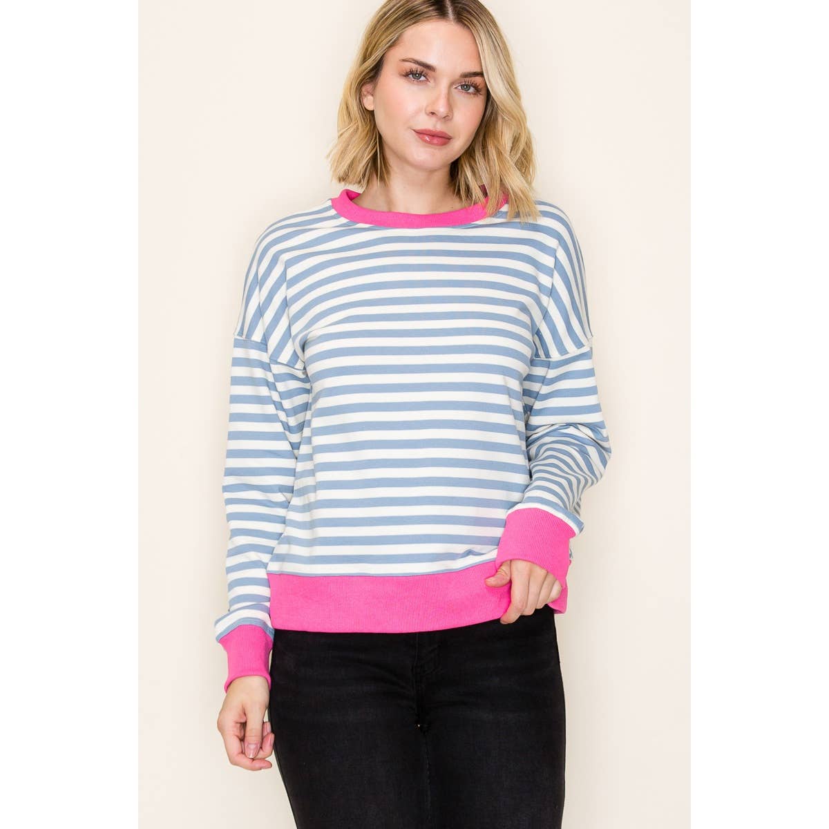 STRIPED SWEATSHIRT