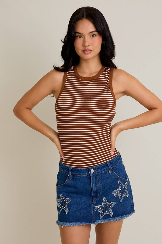 Sunday Striped Bodysuit