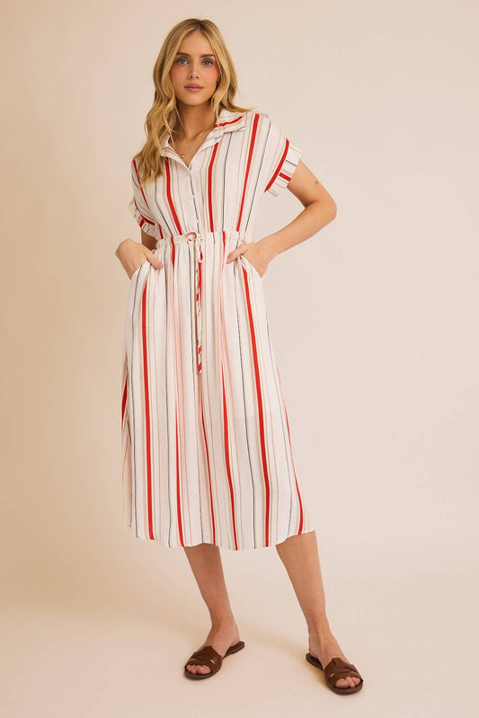 Oaklyn Tie Midi Dress