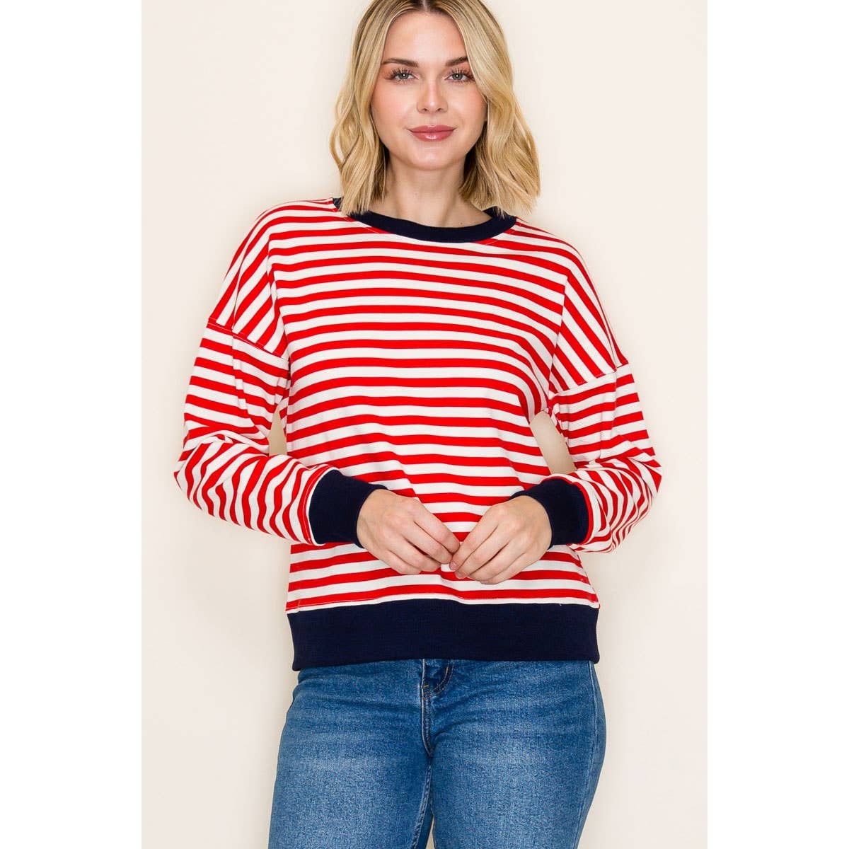 STRIPED SWEATSHIRT