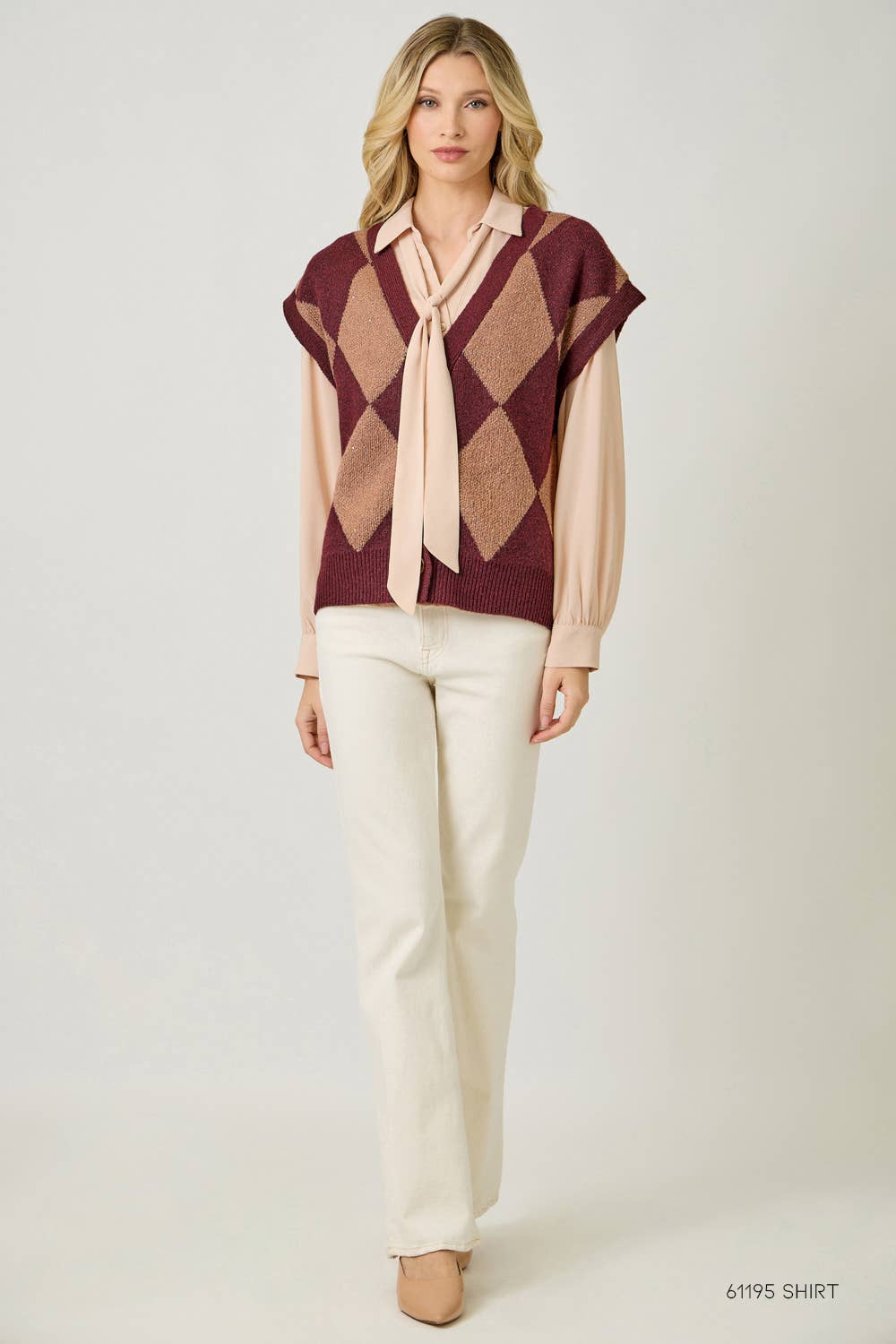 61140 Argyle Sweater Vest