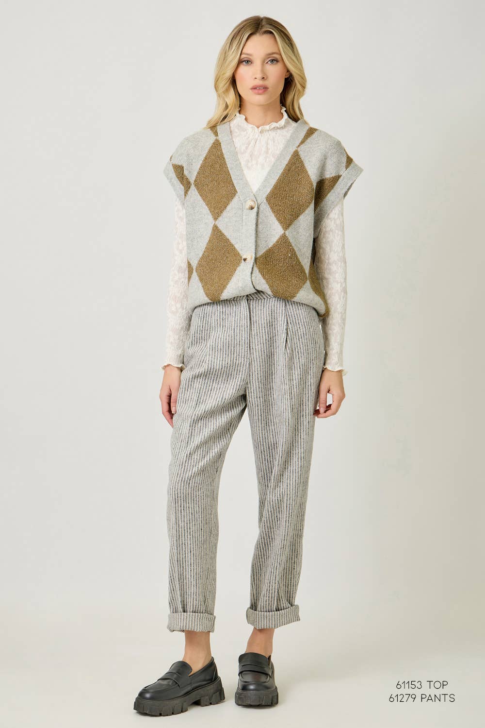 61140 Argyle Sweater Vest