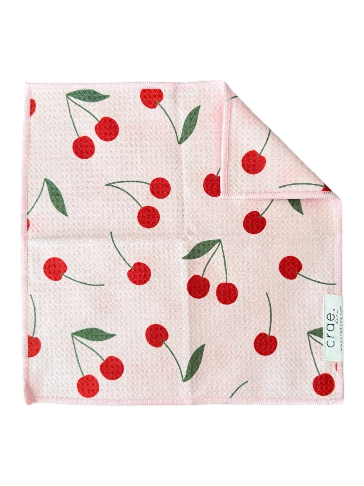 Put A Cherry On It: Double-Sided Washcloth