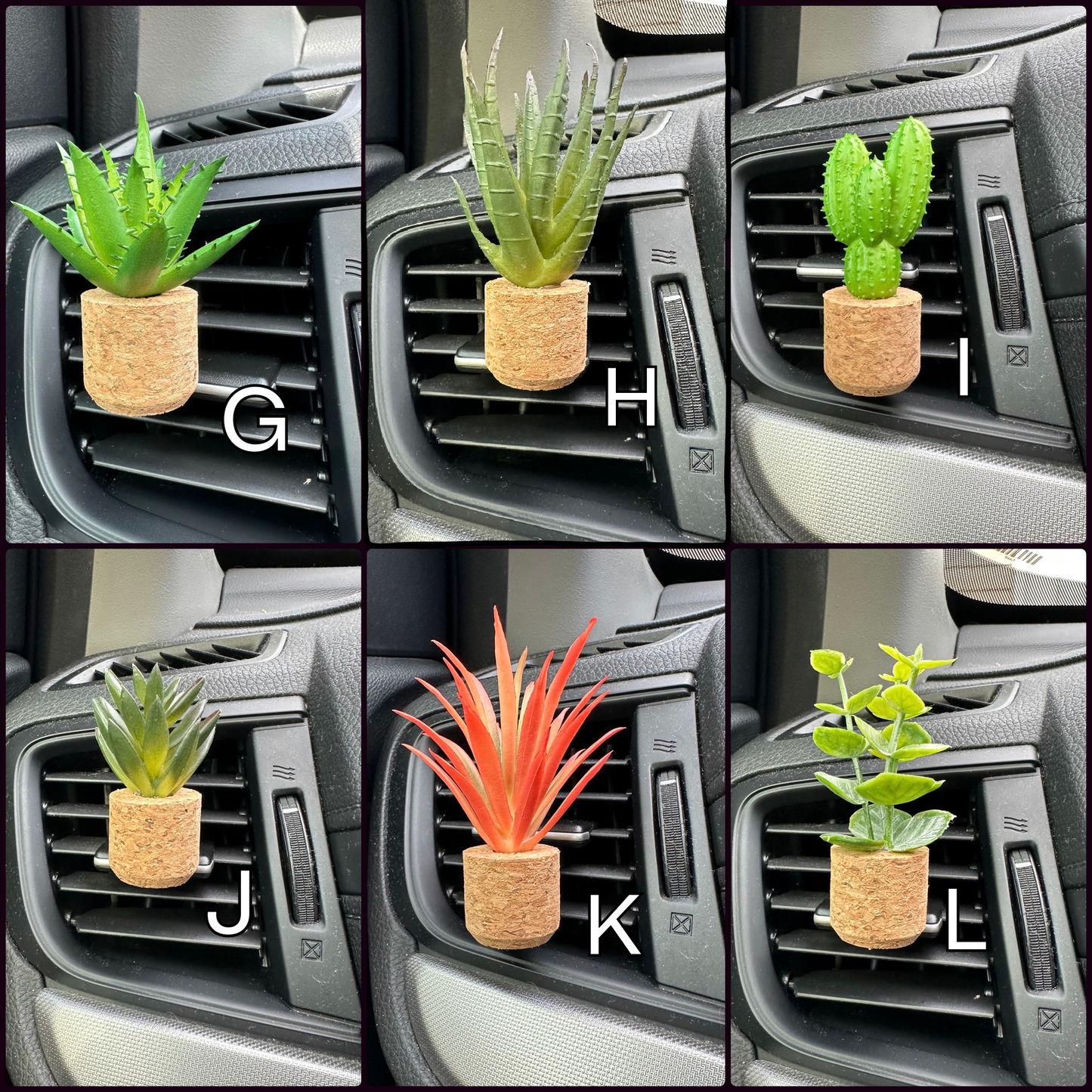 Plant Car Vent Clip Air Freshener Diffuser (Reusable)