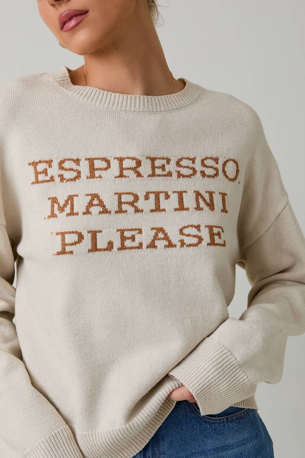 Espresso martini sweater